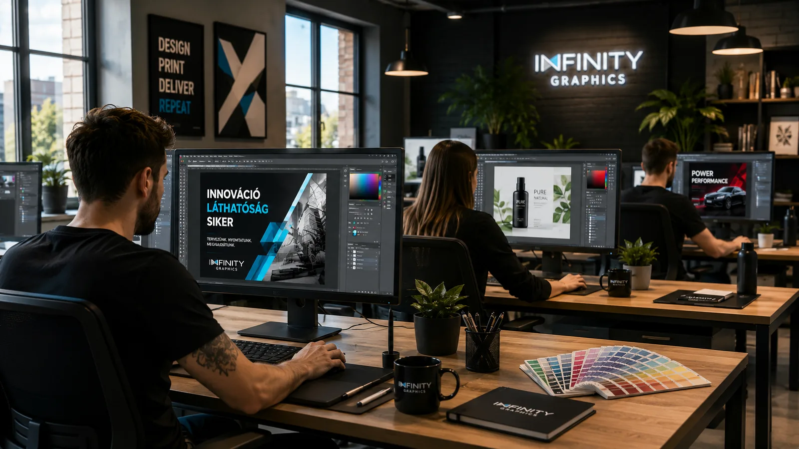 Grafikai tervezés és arculatkészítés – Infinity Graphics stúdió