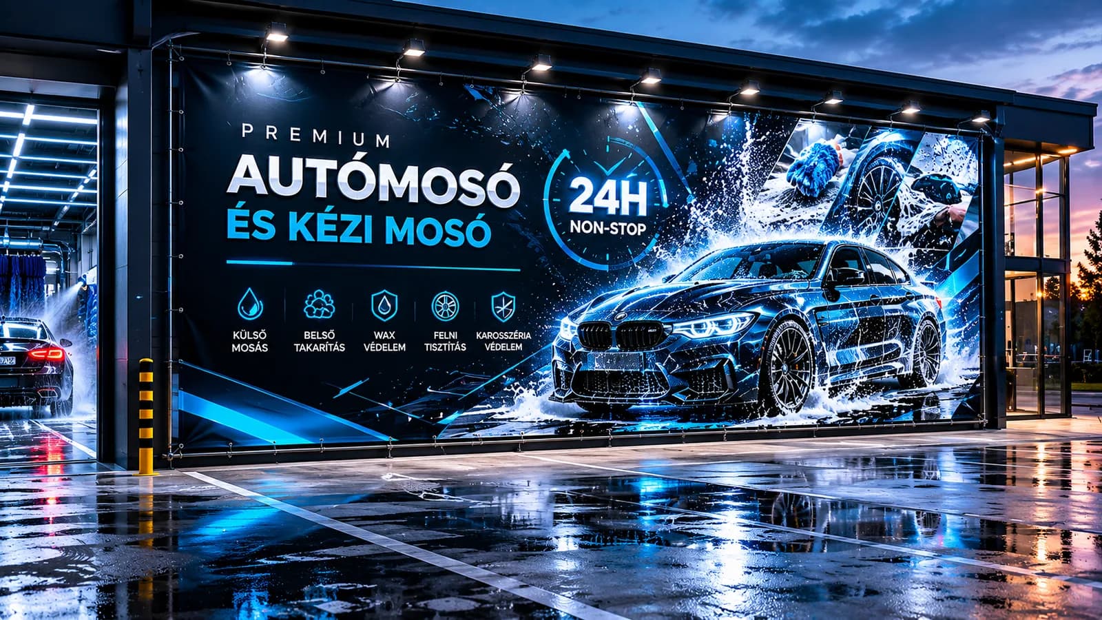Nagyméretű kültéri molinó és banner nyomtatás
