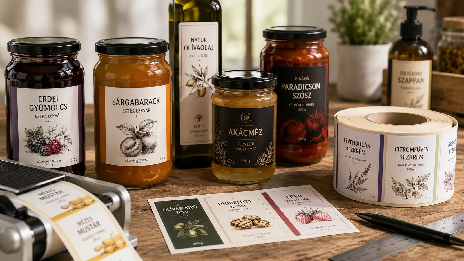 Egyedi matrica nyomtatás és termékcímke készítés