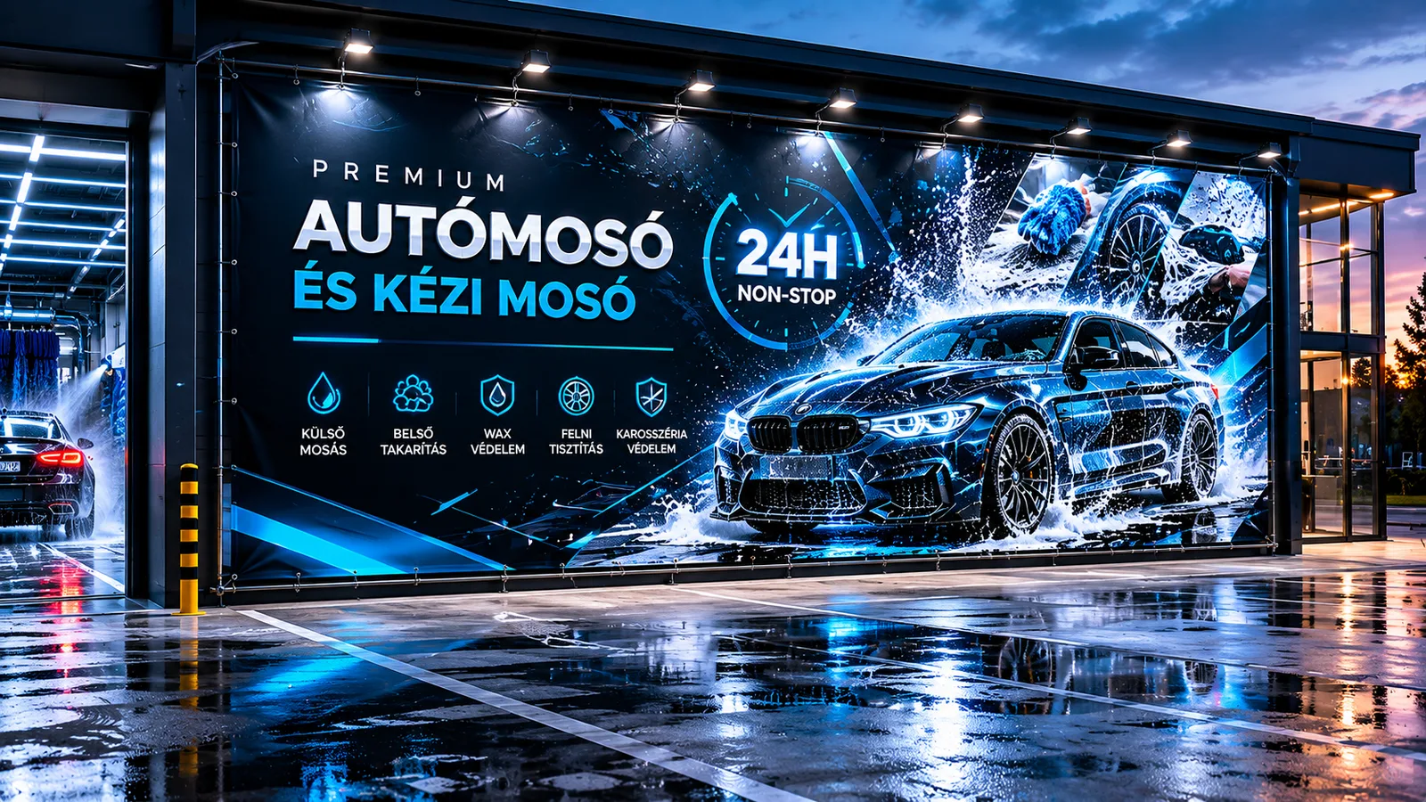 Nagyméretű kültéri molinó és banner nyomtatás